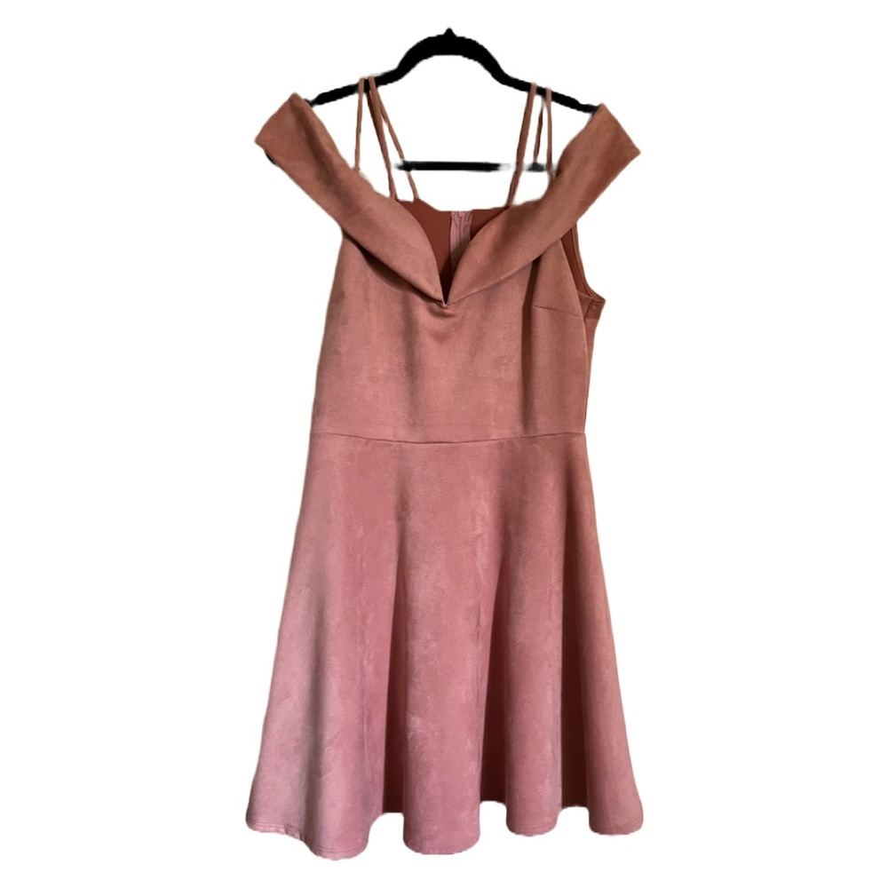 Pink Suede Dress